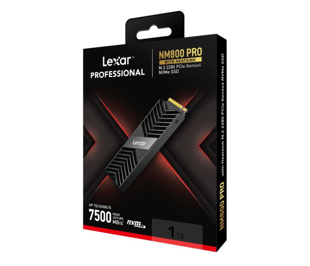 LEXAR 1TB NM800 PRO z radiatorem NVMe M.2 2280 7500/6300MB/s LNM800P001T-RN8NG - 1093944 - zdjęcie 8